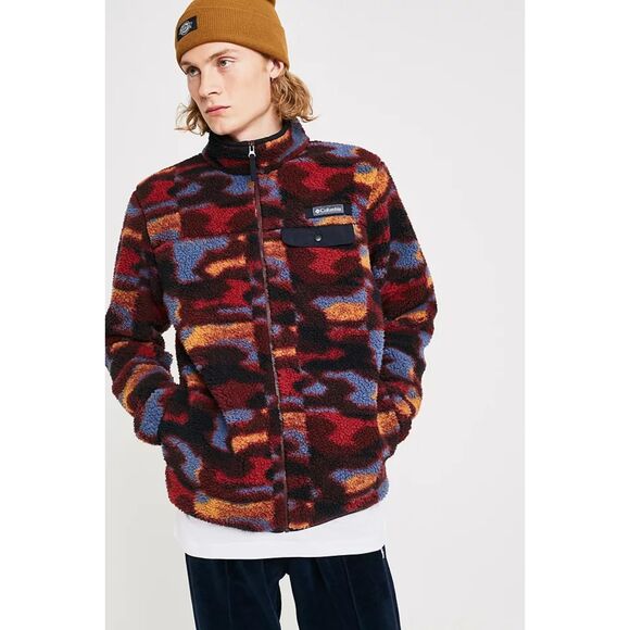 Columbia Mountainside Multicolor Heavyweight Fleece Jacket Top   Mens Size Large - Picture 1 of 13